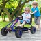 Iron Pedal Powered Ride On Car Go Kart for Kids with Adjustable Seat